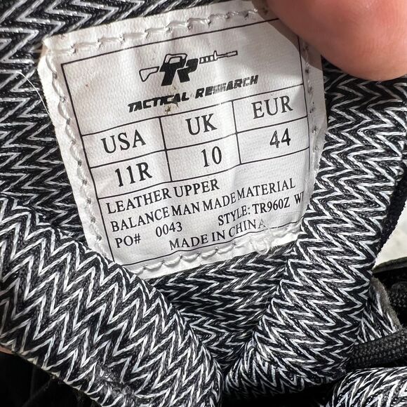 Tactical research Lightweight Waterproof Side-Zip Boot - Mens, Black, 11 - Picture 8 of 8